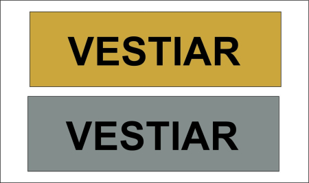 Placute gravate usi - Placuta gravata usa " VESTIAR "