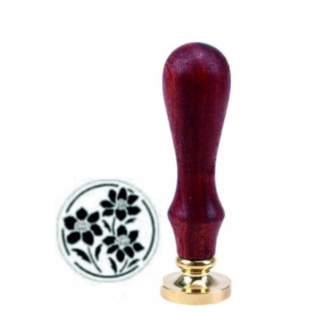 SIGILII CEARA AUTOADEZIVE - Sigilii ceara autoadezive 25 mm flori 1