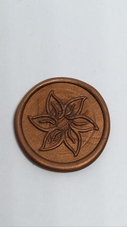 SIGILII CEARA AUTOADEZIVE - Sigilii ceara autoadezive 25 mm flori 3