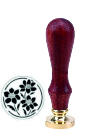 STAMPILE CEARA - Sigiliu ceara din alama 25 mm maner lemn personalizat