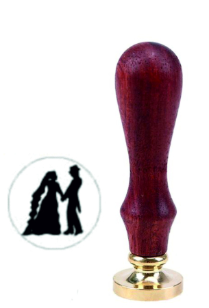 STAMPILE CEARA - Stampila sigiliu ceara din alama 25 mm maner lemn personalizat