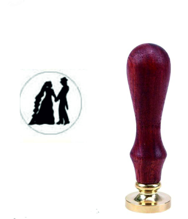 STAMPILE CEARA - Stampila sigiliu ceara din alama 30mm maner lemn personalizat