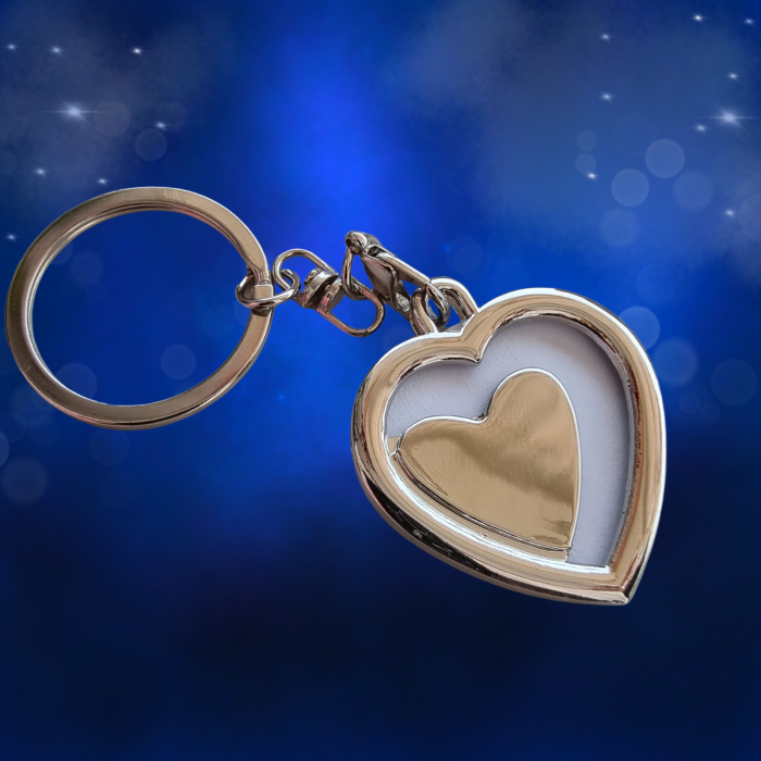 Breloc Inimă Personalizat cu Poza Ta [4]