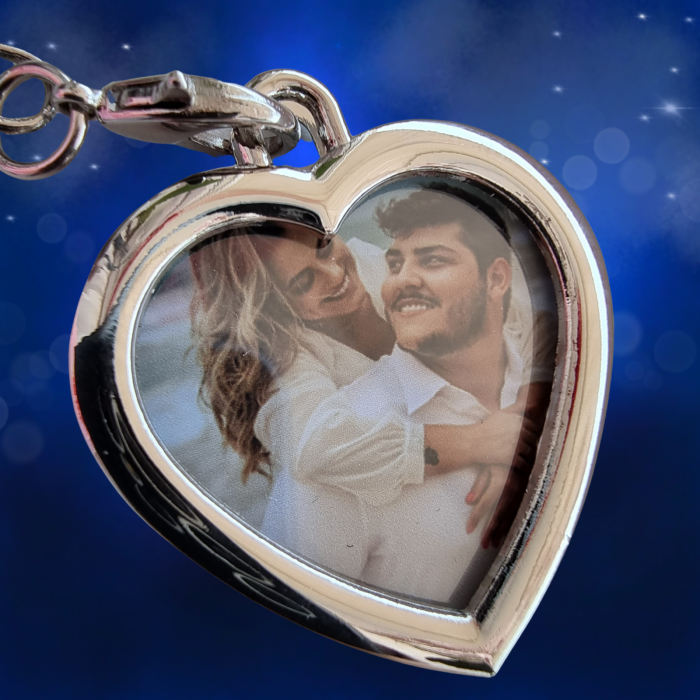 Breloc Inimă Personalizat cu Poza Ta [1]