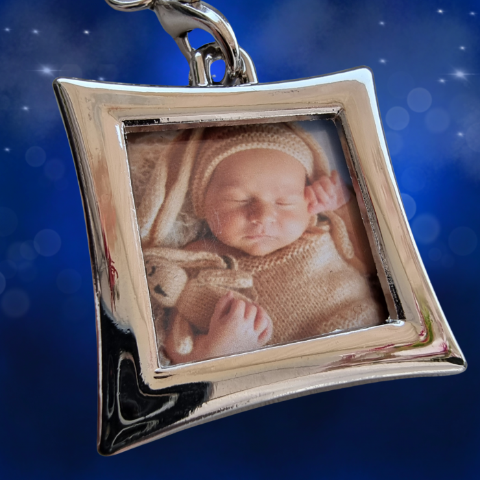 Breloc Pătrat Personalizat cu Poza Ta [1]