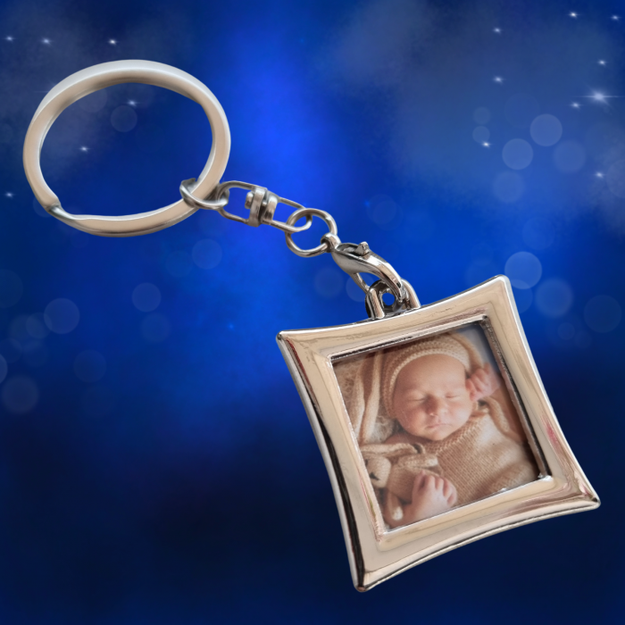 Breloc Pătrat Personalizat cu Poza Ta [4]