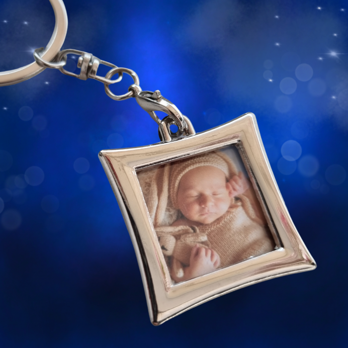 Breloc Pătrat Personalizat cu Poza Ta [2]