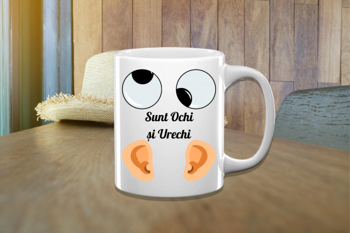 Cană Personalizată Ochi și Urechi [1]