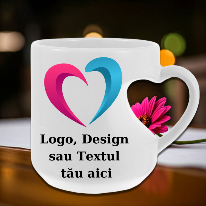 Cană Personalizată Specială Inimă Design Propriu [1]