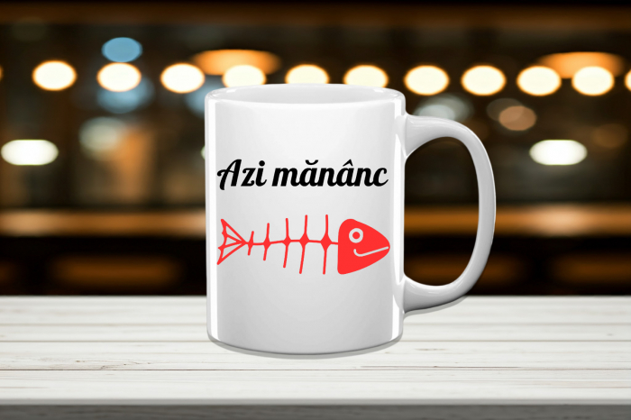 Cană Personalizată Azi Mănânc [1]