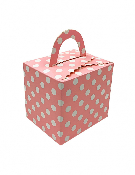 Cutie cani roz cu buline [1]