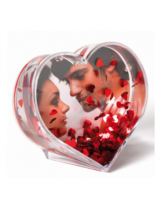 Glob Foto Personalizat Inimă, Interior cu Inimioare [3]