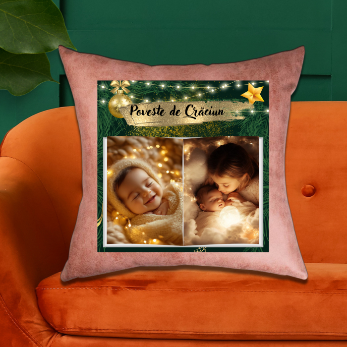 Pernă Personalizată Piele Crăciun [1]