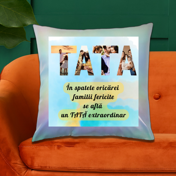 Pernă Personalizată Holografică Tata [1]