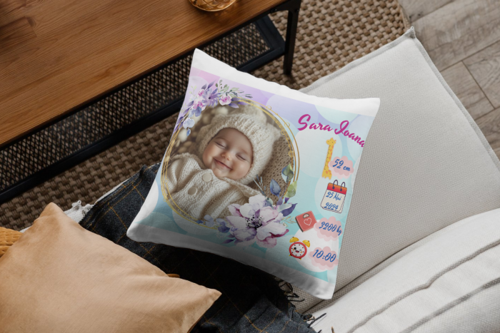 Pernă Personalizată Nou Născut Fetiță 1 [1]