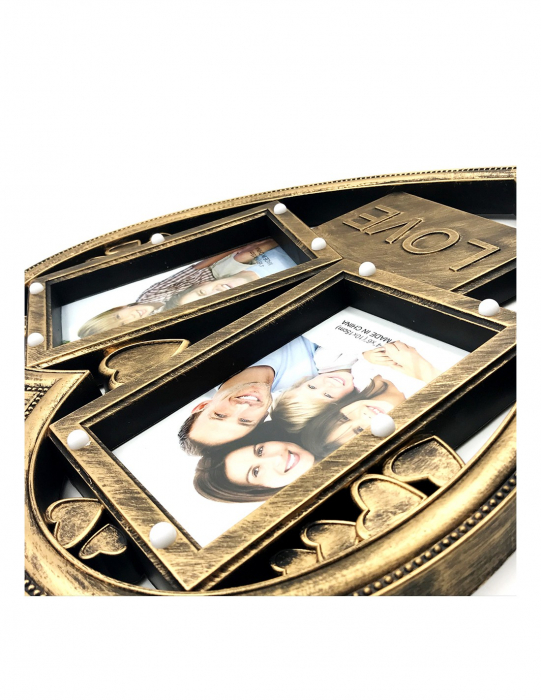 Rama Foto Colaj cu Lumini HEART 2 poze [3]