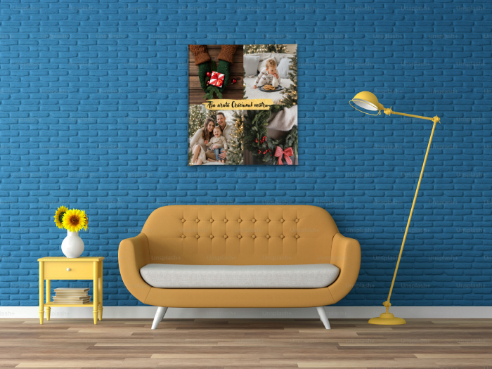 Tablou Canvas Personalizat Crăciun 4 Poze [1]