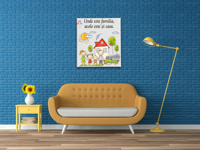 Tablou Canvas Personalizat Familie Desen [1]