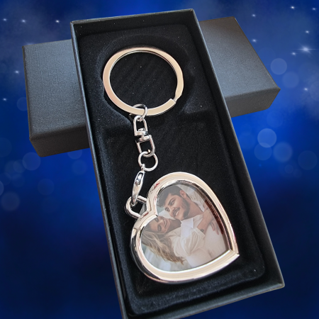 Breloc Inimă Personalizat cu Poza Ta [4]