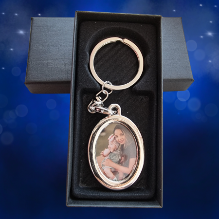 Breloc Oval Personalizat cu Poza Ta [4]