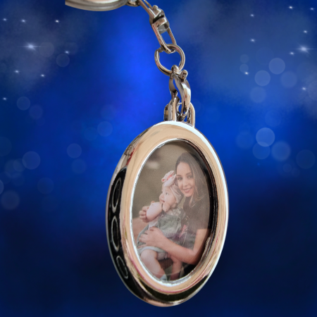 Breloc Oval Personalizat cu Poza Ta [1]