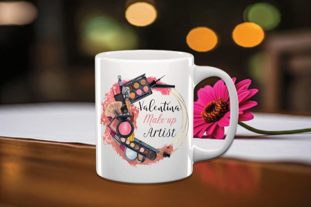 Cana Alba Personalizata - Cană Personalizată Make-up Artist