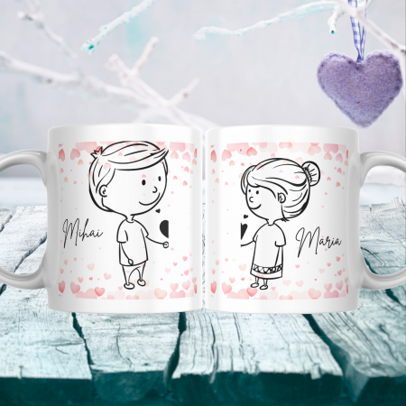 Căni Personalizate - Set 2 Căni Personalizate cu nume