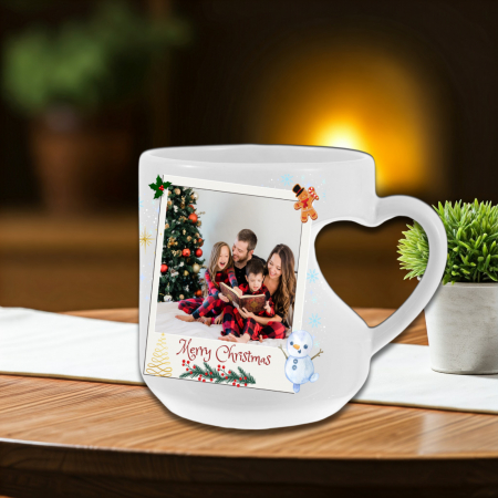 Crăciun - Cană Personalizată Specială Inimă De Crăciun