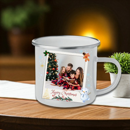 Cană Metalică Personalizată - Cană Personalizată Metalică De Crăciun 1