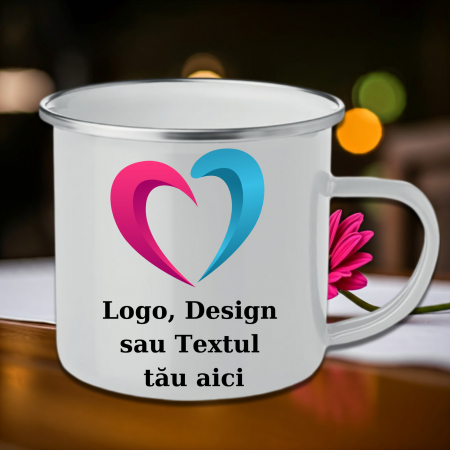 Cană Metalică Personalizată - Cană Personalizată Metalică Design Propriu