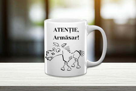 Căni personalizate - Cană Personalizată Atenție Armăsar