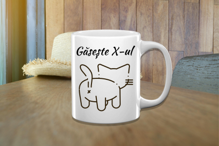 Căni personalizate - Cană Personalizată Găsește X-ul
