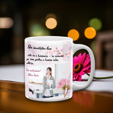 Cana Alba Personalizata - Cană Personalizată Profesor 1