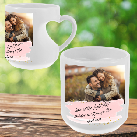 Cadouri Personalizate - Cană Personalizată Specială Inimă Indragostiti