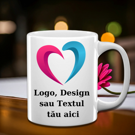 Căni Personalizate - Cană Personalizată Albă Design Propriu