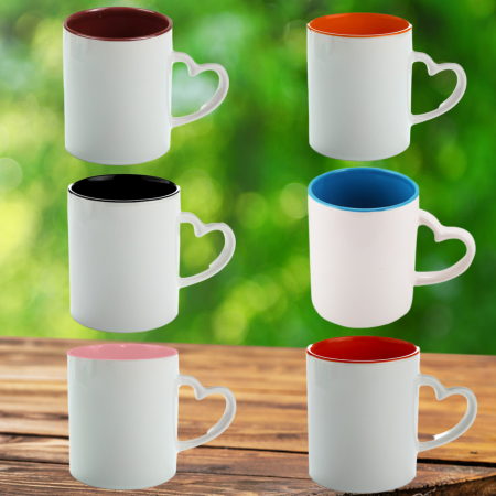 Cană Personalizată Toartă Inimă Poză și Text [1]