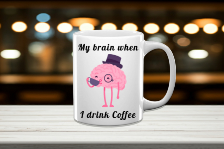Cadouri Personalizate - Cană Personalizată My Brain When I Drink Cofee