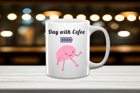 Cana Alba Personalizata - Cană Personalizată Day With Cofee