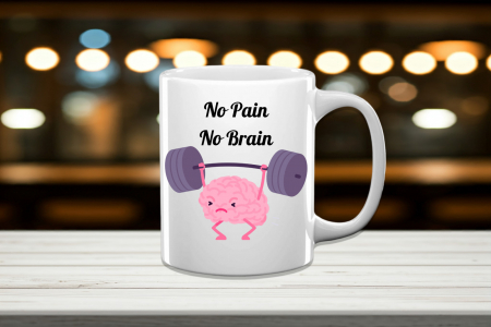 Cana Alba Personalizata - Cană Personalizată No Pain No Brain