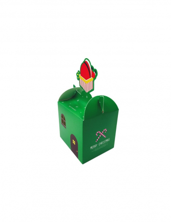 Cadouri Personalizate - Cutie cani 3D Craciun verde