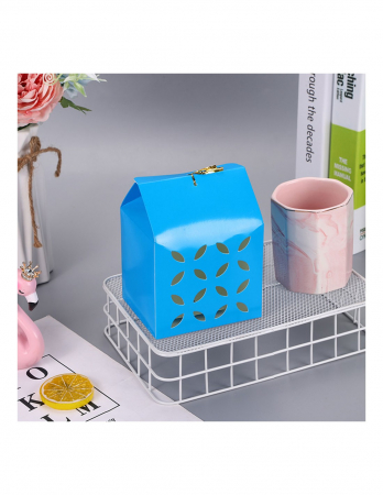 Cadouri Personalizate - Cutie cani 3D perforata - Albastru