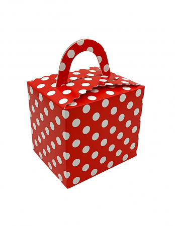 Cadouri Personalizate - Cutie cani rosie cu buline