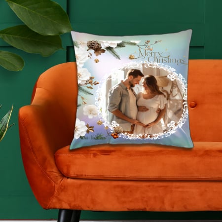Perne Personalizate - Pernă Personalizată Holografică Crăciun 1