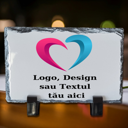 Ardezie Dreptunghiulară - Placă Ardezie Personalizată Dreptunghiulară Design Propriu