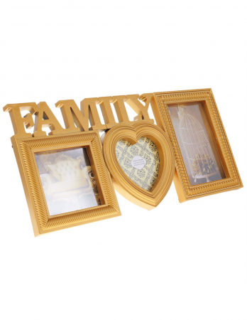 Rama foto colaj Family auriu 3 poze [1]