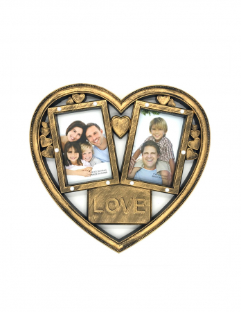 Rama Foto Colaj cu Lumini HEART 2 poze [1]