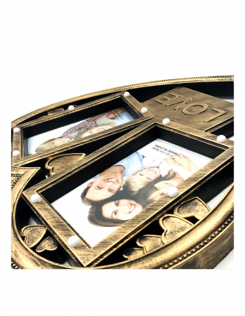 Rama Foto Colaj cu Lumini HEART 2 poze [2]