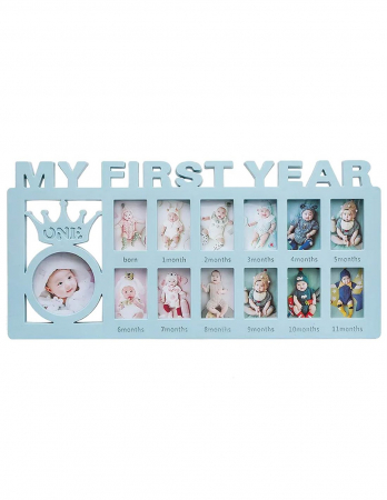 Rama foto colaj My First Year ONE 13 poze - Bleu [2]
