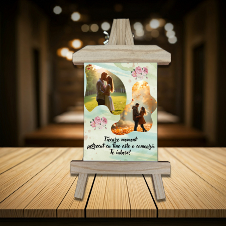 Valentine`s Day❤️ - Șevalet Foto Personalizat Vertical Momente Prețioase 2