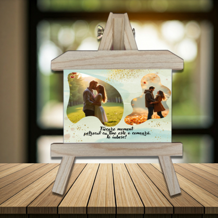 Valentine`s Day❤️ - Șevalet Foto Personalizat Orizontal Momente Prețioase 2
